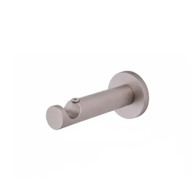Produktbild von MDEKOR Wandträger 1-läufig Chrom Matt P Wandhalter Silber Matt mit Metallmontageplatte für Gardinenstange 19 mm