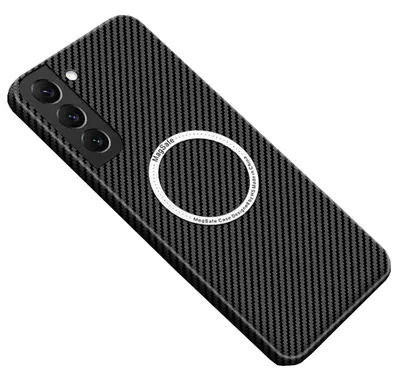 Obrázek produktu pro Pro Samsung Galaxy S24 Plus MagSafe Design Carbon Texture Ochranný kryt pouzdro na mobilní telefon Black