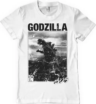 Produktbild von Godzilla Vintage T-Shirt - Medium - White