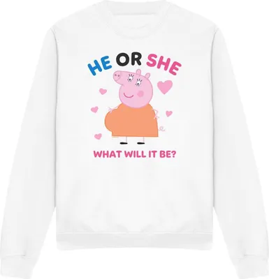 Produktbild von Peppa Pig - "He Or She" Sweatshirt für Damen TV21381 (L) (Weiß)