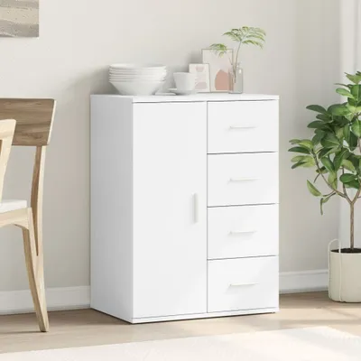 Image de vidaXL Sideboard Blanc 59x39x80 cm Bois composite