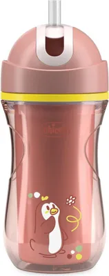 Zdjęcie produktu dla 180721 Kubek Termiczny 266Ml Słomka 14+ Brzoskwiniowy