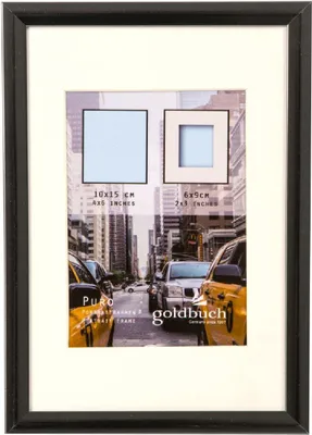Produktbild von Goldbuch Bilderrahmen aus Kunststoff, Serie Puro, 10x15 cm, grau