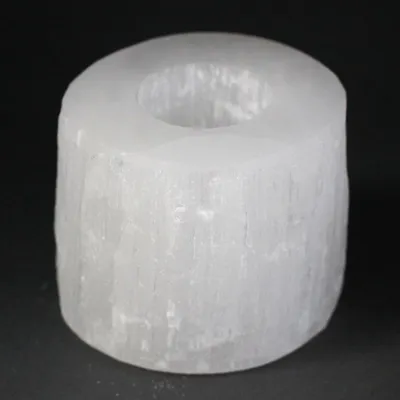Imagen del producto de Candelabro Selenita cilindro- 8 cm