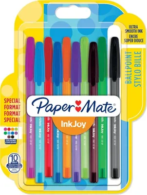 Image de PAPER MATE Kugelschreiber InkJoy 100 Kappe sortiert 10er M Blister