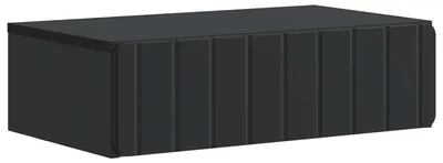 Produktbild von vidaXL Wandmontierter Beistelltisch Schwarz 59 x 34,5 x 17 cm