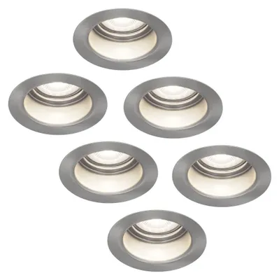 Image de HOFTRONIC - Spot LED encastrable plat 3,8W 270 lm 6000K Acier inox