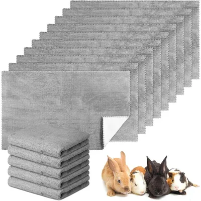 Productafbeelding van Wasbare onderleggers voor kleine huisdieren, set van 10, grijs, 35 x 22 inch, waterdicht en absorberend