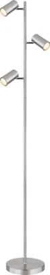 Produktbild von Globo Lighting Stehleuchte Metall Nickel matt, 3x GU10 LED