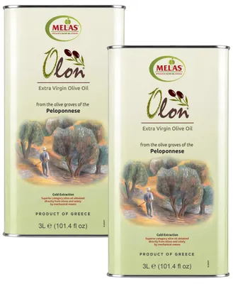 Produktbild von OLON Extra Virgin Olivenöl 2 x 3 Liter - aus Griechenland, kaltgepresst, ausgezeichnetes, ausgewogenes Aroma,