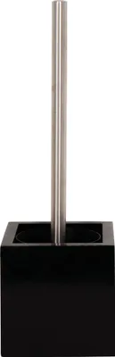 Produktbild von MSV 140545, WC-Bürste & Halter, Schwarz, Edelstahl, MDF-Platten, Edelstahl, 370 mm