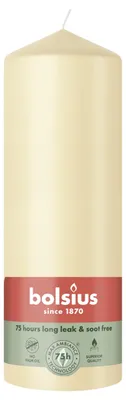 Image de Bolsius Bougie beige 20 cm Ø 6,8 cm