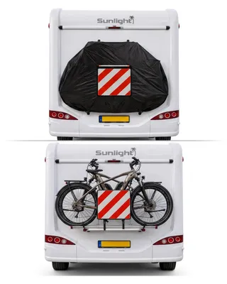 Produktbild von InfraDeskTrading Fahrradabdeckung für 2 Fahrräder am Wohnmobil 150 x 122 x 74 cm