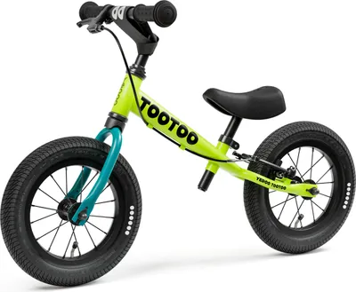 Produktbild von Yedoo TooToo - Laufrad für Kinder ab 1,5 Jahre, mit Luftreifen 12/12, Bremse und verstellbarem Lenker,  Limette