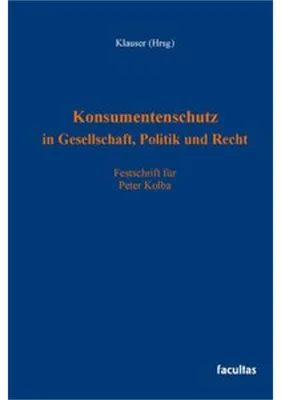 Zdjęcie produktu dla Konsumentenschutz in Gesellschaft, Politik und Recht