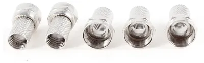 Immagine prodotto di Connettore F per cavi RG6/U, ideale per impianti di cavo e antenne satellitari, offre una