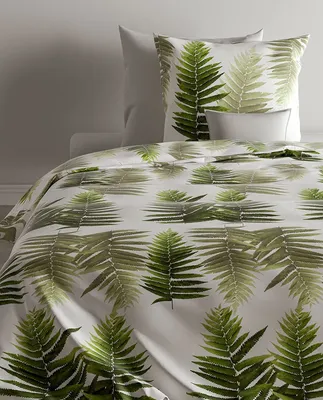 Immagine prodotto di Zo!Home biancheria da letto Donny 1 lenzuolo 135x200cm + 1 cuscino 80x80cm 100% cotone Mako-Satin Green