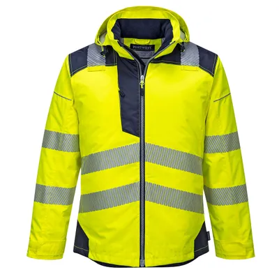 Produktbild von Portwest T400 PW3 Warnschutz-Regenjacke Yellow/Navy Gr. XL