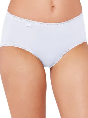 Produktbild von sloggi Damen 24/7 Baumwolle Lace Midi Slip, White, 50
