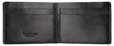 Obrázek produktu pro Pánská peněženka Visconti z přírodní kůže černá RFID 7,5x10 cm