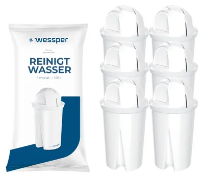 Obrázek produktu pro Filtry do konvice Wessper Aqua Classic, aktivní uhlíkové filtry