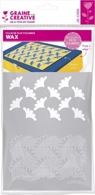 Obrázok produktu pre Šablóna z polymérovej hliny, vosk 15,3 x 11,4 cm
