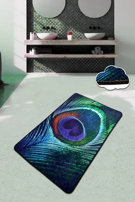 Image de Mijolnir, Peacock- CHL4474, Coloured, Tapis de bain, 700 gr/m², 100% velours