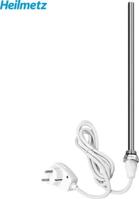 Produktbild von Grzałka zanurzeniowa Heilmetz 600W Elementy grzejne do grzejników Grzejniki łazienkowe Suszarka do ręczników, biała, mechaniczny włącznik przyciskowy