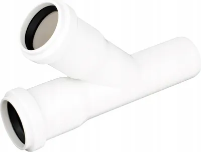 Obrázek produktu pro Trojitý Odvodňovací Systém S Těsněním Pro Vnitřní Bílé Trubky 32/32 67 Stupňů.
