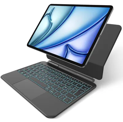 Immagine prodotto di Custodia con tastiera iPad Air 11 M3 M2 2025 2024 AZERTY magnetica.