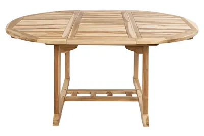 Produktbild von Gartenmöbel Set 5tlg Teak Gartentisch ausziehbar 120-170 cm BORNEO/MORENO