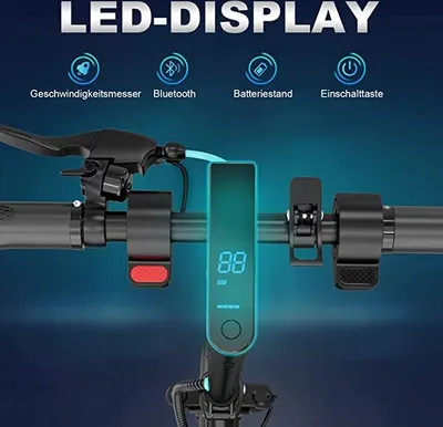 Produktbild von RCB TECH Elektro Scooter,E-Scooter mit Straßenzulassung (ABE),Max.20km/h,Komfortable Stoßdämpfung,APP-Verbindung,Faltbar E-Roller Elektroroller