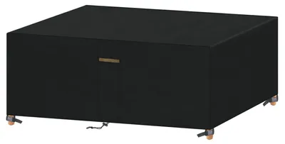 Zdjęcie produktu dla Pokrowiec na meble ogrodowe, wodoodporny, wymiary 242x165x100 cm, wykonany z poliestru Oxford 420D, prostokątny