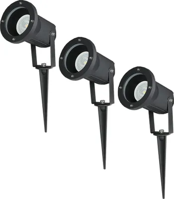 Image de HOFTRONIC - Spot de jardin à piquet 4W 345lm 4000K IP44 Noir Dimmable