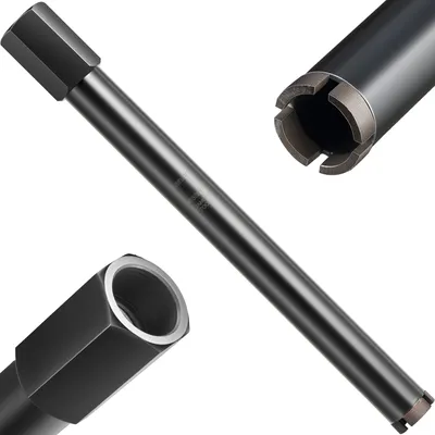 Produktbild von VEVOR Kernbohrer Bohrkrone φ 38 mm 356 mm Bohrtiefe, 1-1/4 Zoll-7 Innengewinde, Hochpräzisions-Schweißtechnologie, Nass-Diamantkernbohrer Kernlochbohrer für Stahlbeton Ziegel Mauerwerk