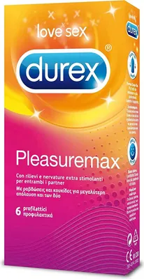 Produktbild von Durex-Kondome Pleasuremax-Stimulatoren mit Rippen 6 Stück