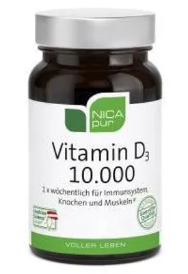Produktbild von Nicapur Vitamin D3 10.000 Kapseln 60 St