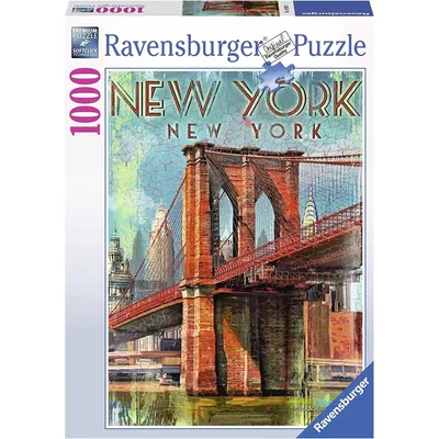 Produktbild von RAVENSBURGER 19835 Puzzle Retro New York 1000 Teile