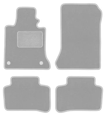 Immagine prodotto di Tappetini in moquette per Mercedes GLK X204 2008-2015 (SUV) – set 4 pezzi, grigi, su misura – Wielganizator OSLO