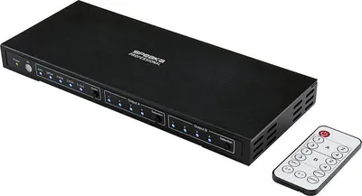 Zdjęcie produktu dla SpeaKa Profesjonalny 4x2 portowy przełącznik matrycowy HDMI z portami audio 3840 x 2160 Mio