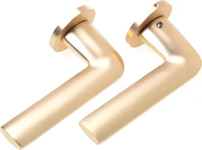 Produktbild von Aqbau® Rosettengarnitur Türgriff Türdrücker Drückergarnitur Türbeschlag Gold SL (Nur Drückerpaar)