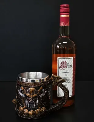 Produktbild von Geschenkset Wikingerkrug inklusive Honigwein - klassisch lieblich
