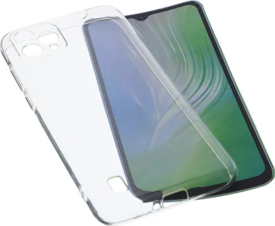 Produktbild von foto-kontor Hülle kompatibel mit Blackview A55 Tasche Gummi TPU Schutz Handytasche transparent