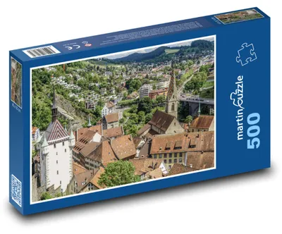 Obrázok produktu pre Puzzle 500 Historické centrum Wettingenu - martinpuzzle