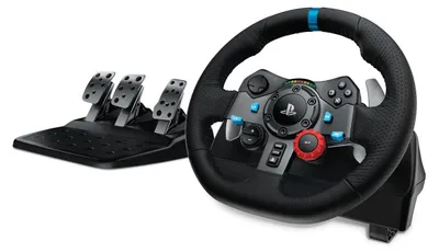 Immagine prodotto di Logitech G 991-000539 Controller di gioco in alluminio, nero USB Volante + pedali + cuffie PC, PlayStation 4, PlayStation 5, Playstation 3