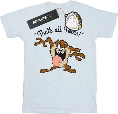 Obrázek produktu pro Looney Tunes - Pánské tričko "That's All Folks" BI1212 (M) (Bílá)