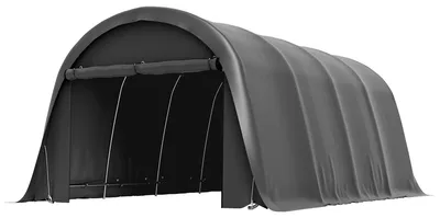 Produktbild von Outsunny Carport Zeltgarage 3x6m Wasserdichtes Lagerzelt mit Seitenwänden