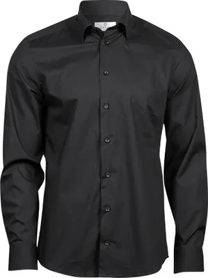Immagine prodotto di Tee Jays - Camicia "Luxury" da uomo a maniche lunghe PC4792 (S) (Nero)