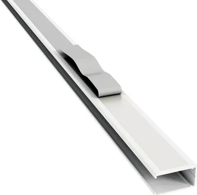 Obrázek produktu pro Hliníkový boční vodicí profil SOLUNA bílý, pro kazetové rolety 130 cm, 2 ks