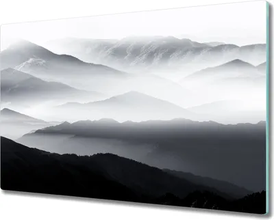 Produktbild von Coloray Küchenbrett Kochplattenabdeckung Hackbrett Schneidebrett Herdabdeckplatte 80x52 cm - Bergnebel